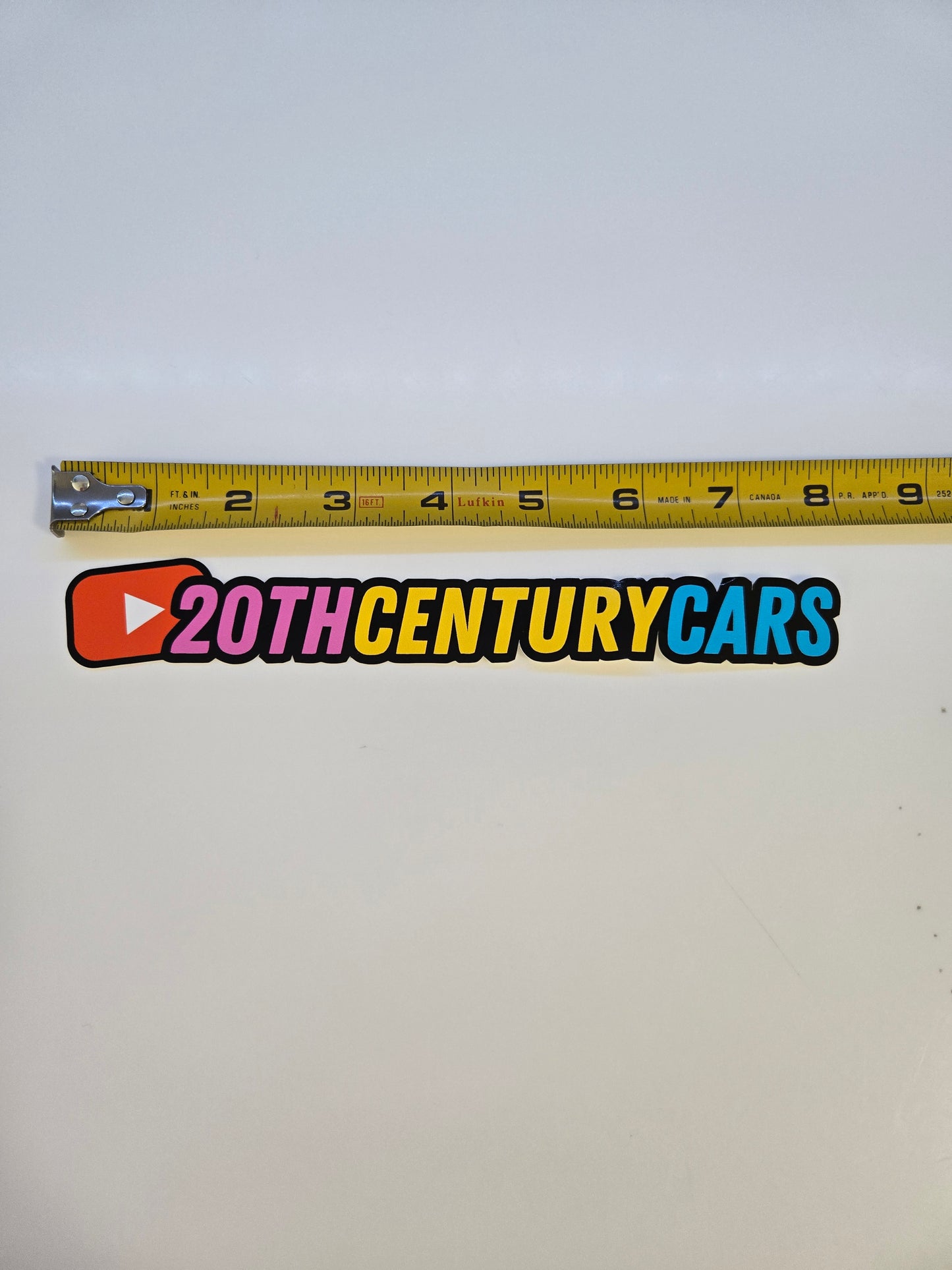 20th Century Cars Decal (Medium)