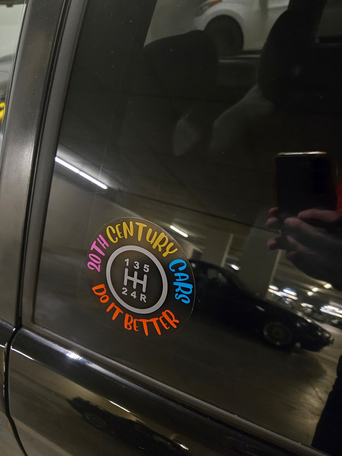 20th Century Cars Circle Decal