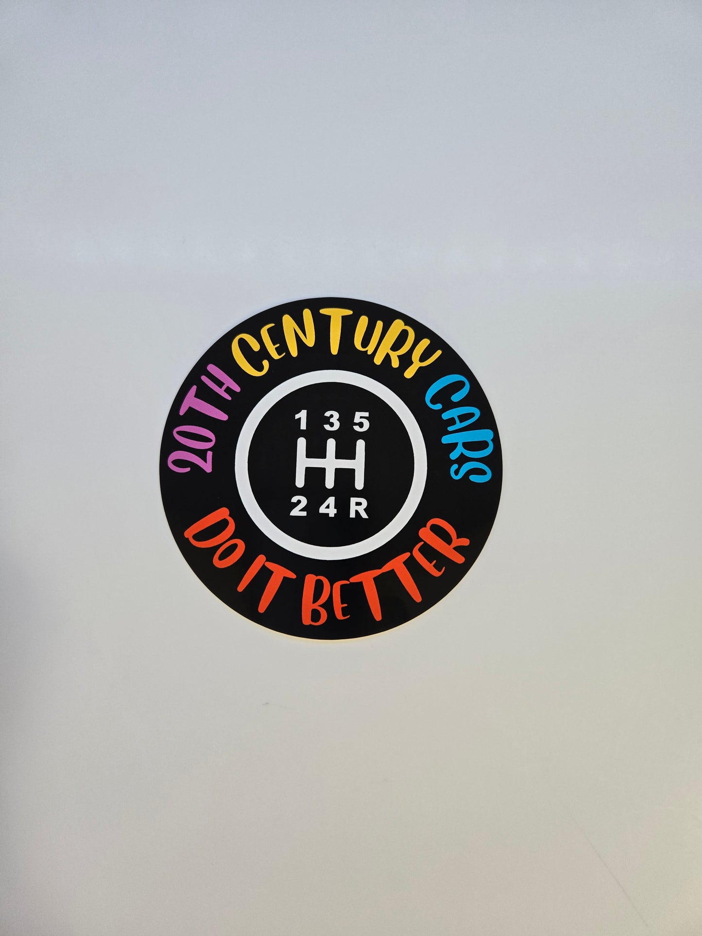 20th Century Cars Circle Decal