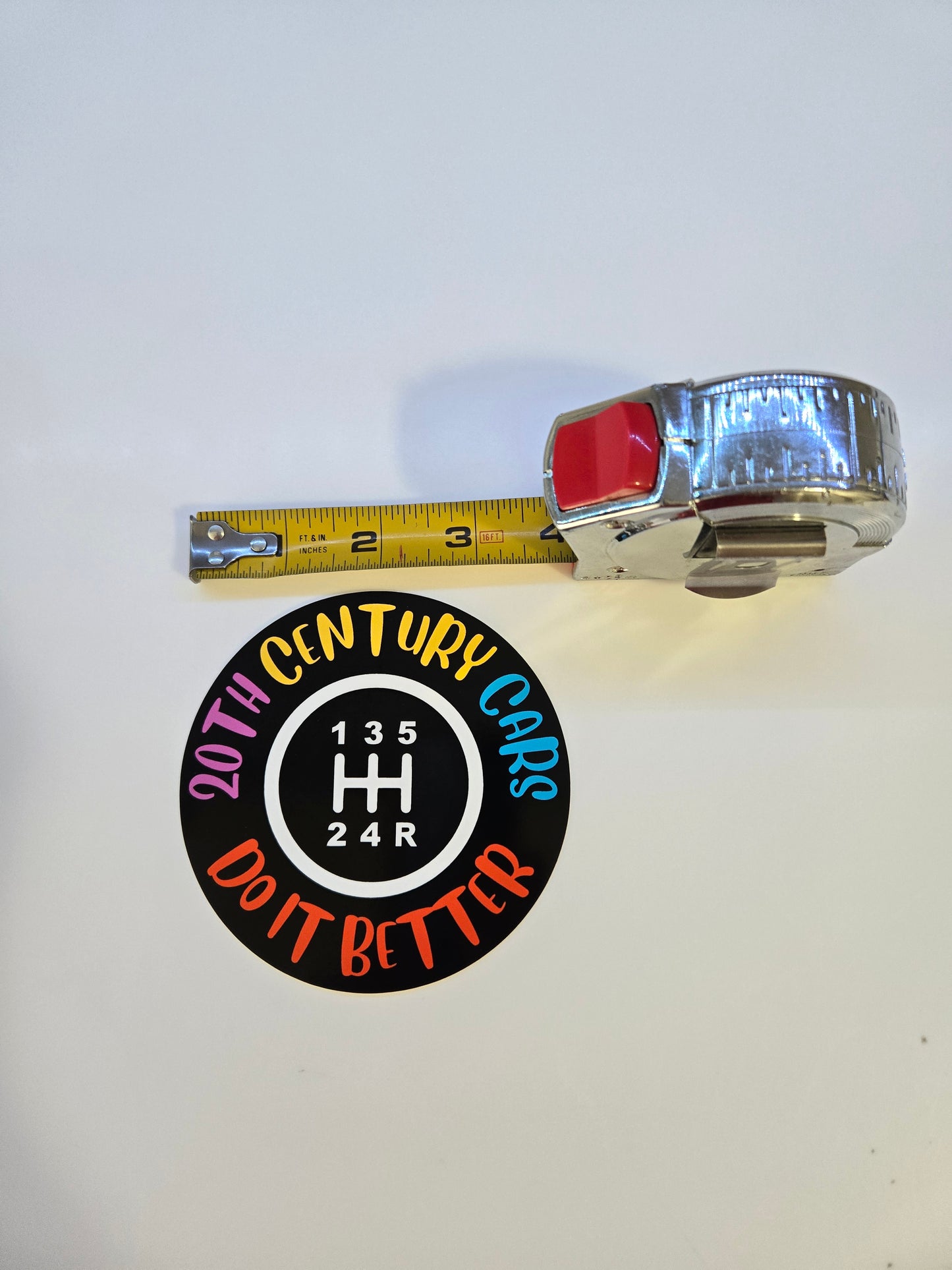 20th Century Cars Circle Decal