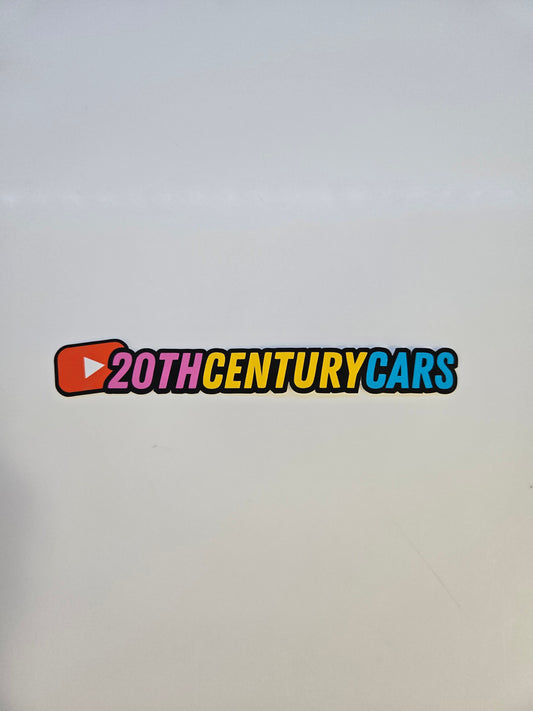 20th Century Cars Decal (Small)
