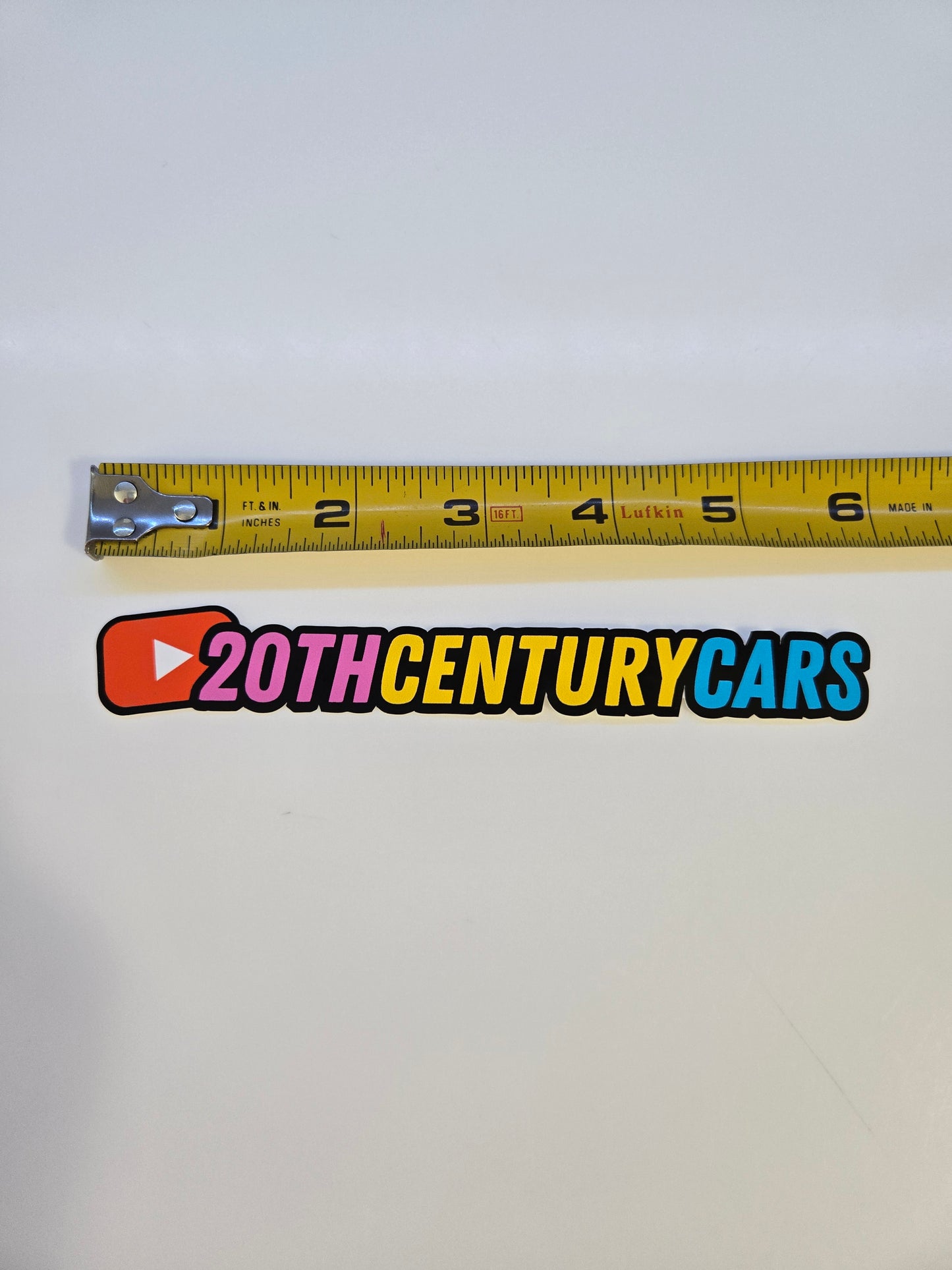 20th Century Cars Decal (Small)