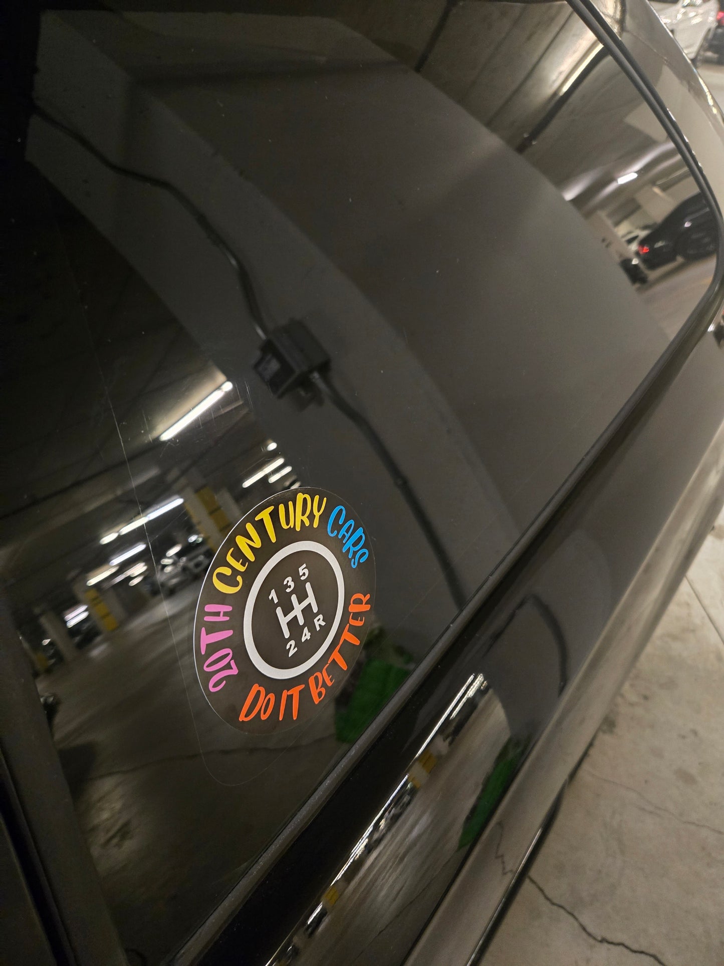 20th Century Cars Circle Decal